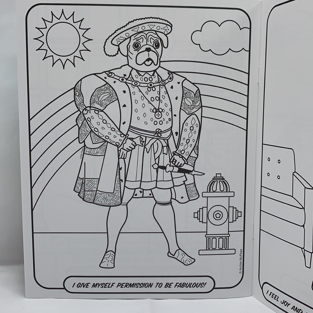 WEIRD Wonderful Self Esteem Coloring Book Inspirational Self Care - Picture 3 of 5